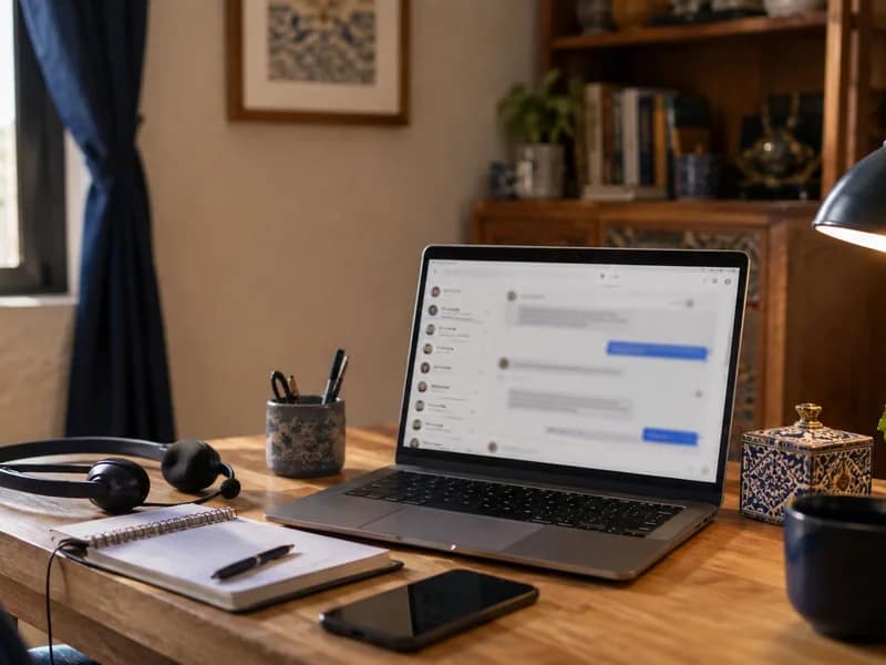The workspace where customer support is answered