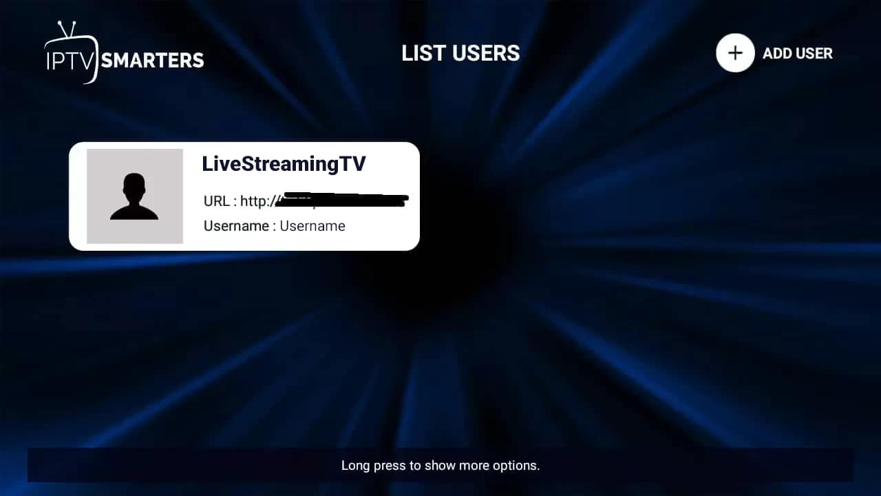 Kemo IPTV library loaded in Smarters Pro on Android