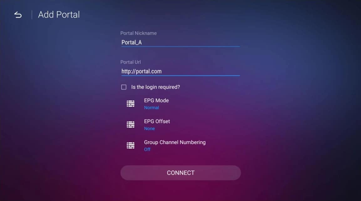 Opening MyTVOnline from the Formuler home screen