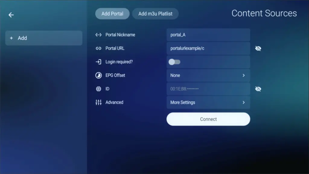 Kemo IPTV playing through MyTVOnline on Formuler