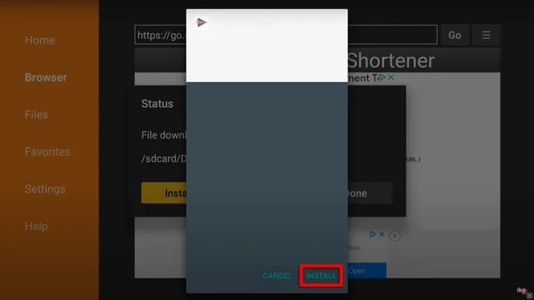 Opening IBO Player Pro on a Firestick