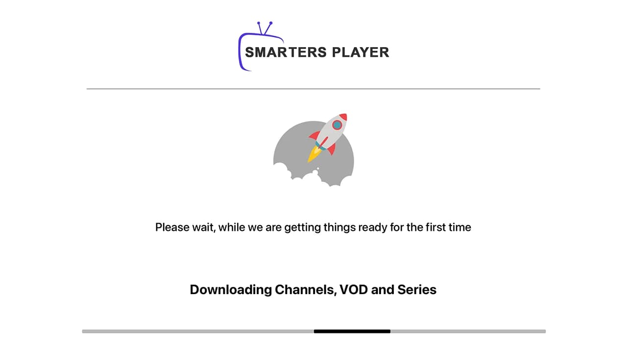Desktop IPTV player interface