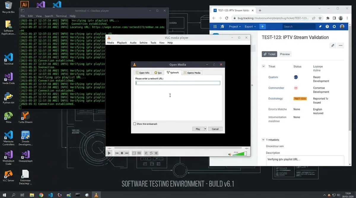 Opening a network stream in VLC Media Player