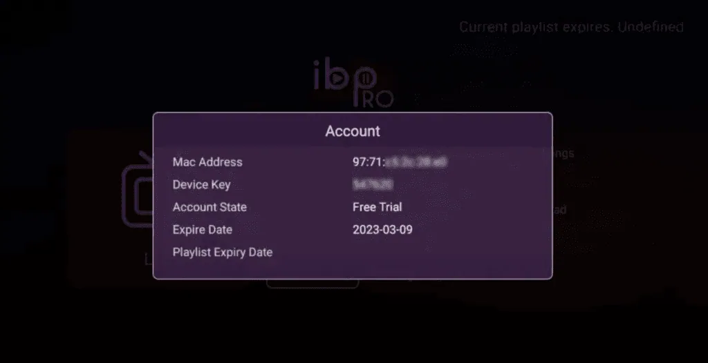 Opening IBO Player Pro on Android TV