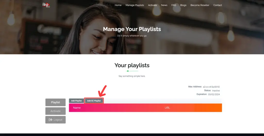 Adding a Kemo IPTV playlist through the IBO portal