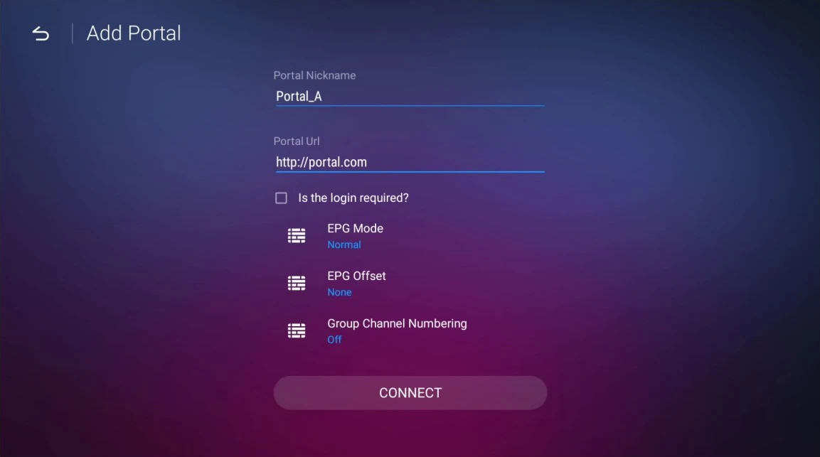 Opening MyTVOnline from the Formuler home screen